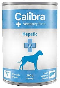 Hrană umedă pentru câini Calibra VD Dog can Hepatic 400g