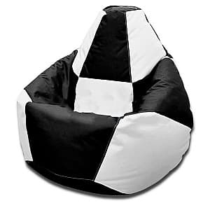 Fotoliu Beanbag Pear Chess XL Black White
