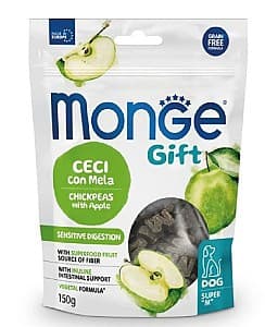 Snackuri pentru câini Monge GIFT SUPER M SENSITIVE Chickpeas/Apple 150gr