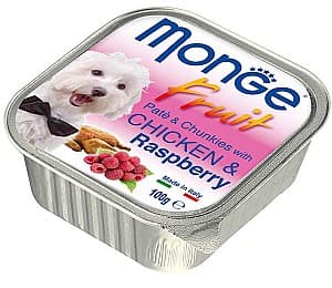 Влажный корм для собак Monge FRUIT CHICKEN/RASPBERRY 100g