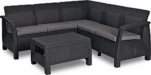 Set mobila de gradina Keter Corfu Relax Set Graphite/Gray