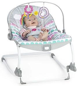 Шезлонг детский Bright Starts Rosy Rainbow 2in1