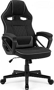 Игровое кресло SENSE7 Knight Fabric Черный и серый