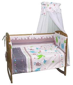 Lenjerie de pat Polini Kids Monsters 7 unități