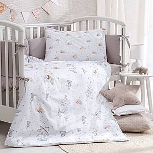 Lenjerie de pat Perina Kiddy (KD3-01.1) Gri-violet