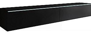 Tumba pentru televizor Bratex Lowboard D 180 Negru/Grafit (Gri)
