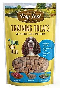 Snackuri pentru caini Dog Fest Training treats Quail & Chia seeds 90g