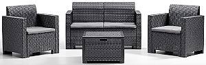 Set mobila de gradina BICA Nebraska 2 Graphite