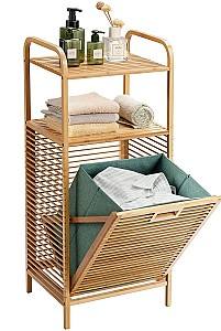 Корзина для белья Costway HW66588NA Natural/Gray Green