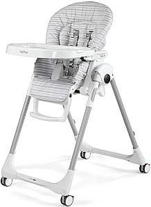 Стул трансформер для кормления Peg Perego Prima Pappa Follow Me Linear Grey
