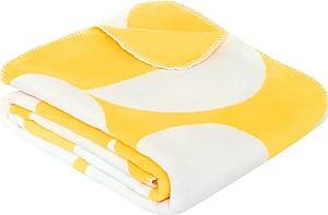 Одеяло IBENA Jacquard Kahuku Yellow/Ivory