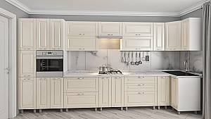 Set mobila bucatarie PS ECO 4.1x0.9 m (vopsita, frez. Clasic) Bej