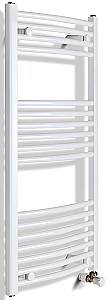 Uscător de prosoape Radiva Curved White 500x1000 mm