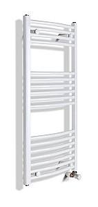Uscător de prosoape Radiva Haiti Curved White 500x1200