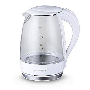 Fierbator electric de apa Esperanza Salto Angel EKK011W Glass White