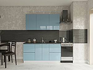 Set mobila bucatarie Confort-NV Royal Gloss 1.6 m Pastel Blue