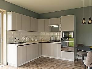 Set mobila bucatarie Confort-NV Alfa 2.2x2.2 m Stone Grey