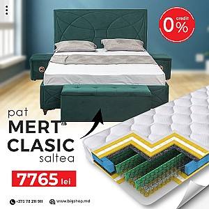 Кровать VLM Mert-10 (163611) + Clasic 160x200 (55586), мягкая, двухместная, с матрасом