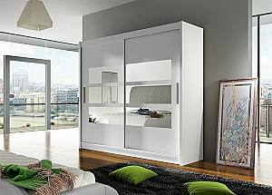 Dulap-cupe Space Meble Bega III 180x215x58 Alb Mat