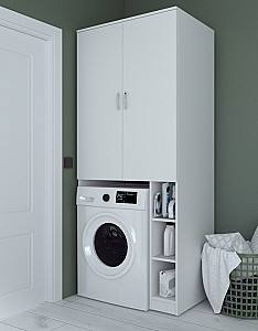 Dulap de baie Marcel MS 2U 85x60x199 Alb