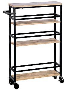 Masa pentru pat Kesper 27842 Maro/Negru