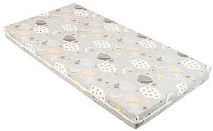Saltea pentru copii Kikka Boo Fantasia Plus Clouds Grey, 120x60x8 cm