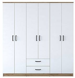 Dulap Mirage Meble BA115 6D2S Nuc (Bej)/Alb