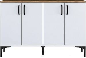 Comoda Mirage Meble GD102 White/Miniature Walnut