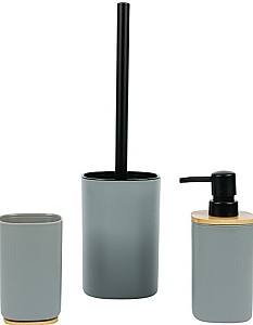 Set pentru baie Axentia Grey/Wood (135949)