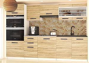 Set mobila bucatarie Belini Paula2 TOR PAULA2/4/WT/DS/0/B1 2.4m Stejar Sonoma (Bej)
