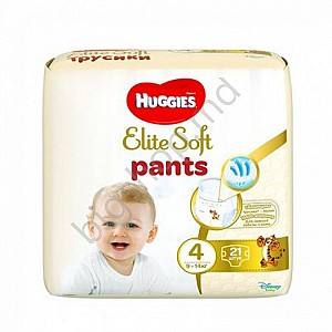 Памперсы для детей Huggies Elite Soft Pants Small 4 (9-14 kg) 21 buc.