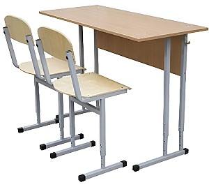 Banca scolara VLM 1200x500x760 cu doua scaune reglabile