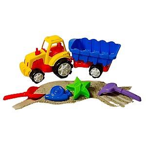 Набор игрушек для песочницы Burak Toys Трактор Костинешть