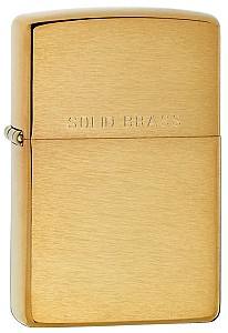 Bricheta Zippo Brushed Solid Brass 204