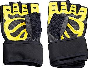 Перчатки для фитнеса Abisal RST01 Black/Yellow