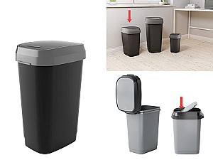 Cos de gunoi KIS cu capac batant 25l negru