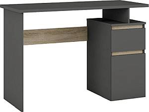 Masa de birou MG-Plus Table 4 1.2m graphite/oak sonoma