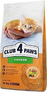 Сухой корм для кошек Club4Paws Kitten Chicken 14kg