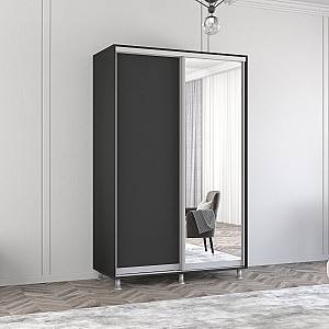 Dulap-cupe Mobildor Lux Aron 140 (1 oglinda, 1 PAL) Antracit