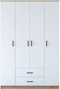 Dulap Mirage Meble BA112 4D2S Nuc (Maro)/(Alb)