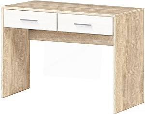 Masa de birou Modern Tennessee 2S 100cm Stejar Sonoma (Bej)/Alb