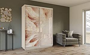 Шкаф-купе Confort-NV 110x60 см (2 фотопечать) Сатин