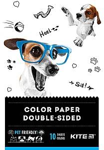 Цветная бумага Kite Dogs K22-293