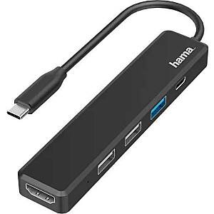 Сетевой адаптер Hama 200117 USB-C Hub