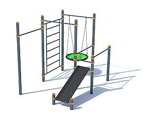 Спортивный комплекс PlayPark Workout КIDS C-102