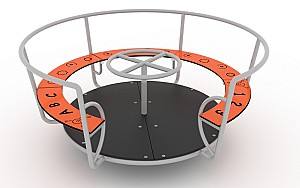 Carusel pentru copii PlayPark Carusel 5 locuri cu Volan