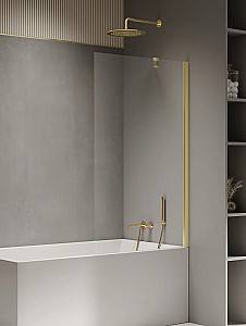 Перегородка для ванны New Trendy New Soleo Light Gold 90x140 P-0109 (19523)