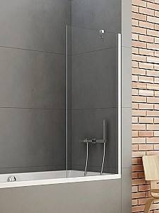 Перегородка для ванны New Trendy New Soleo Bathtub Screen Hinged 80x140 P-0075 (19018)