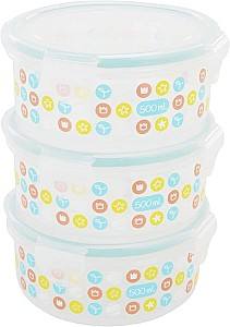Set de recipiente alimentare Badabulle Maxi 3pcs