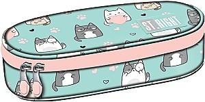 Пенал St.Right Charming Cats PC01 23x9.5x6cm